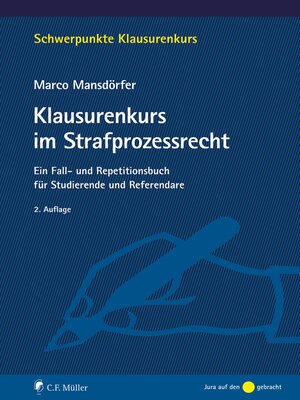 cover image of Klausurenkurs im Strafprozessrecht